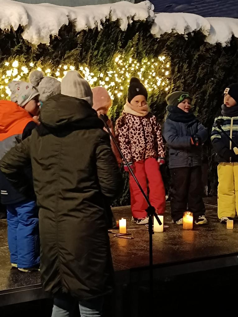 děti na pódiu