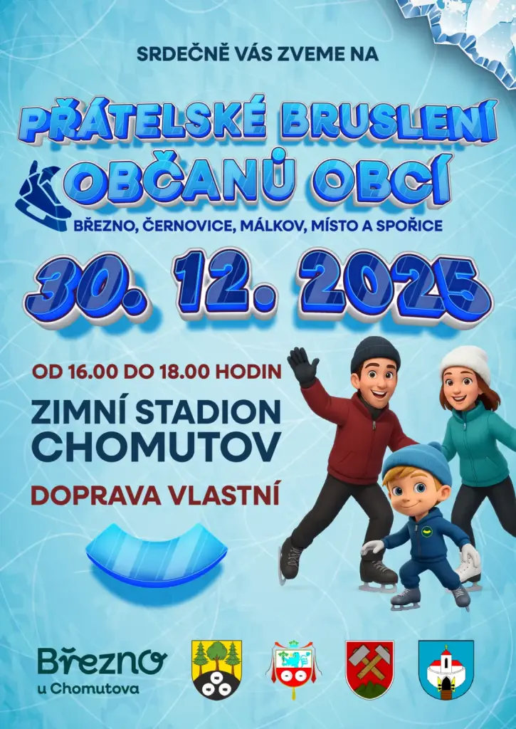 Přátelské bruslení občanů obcí