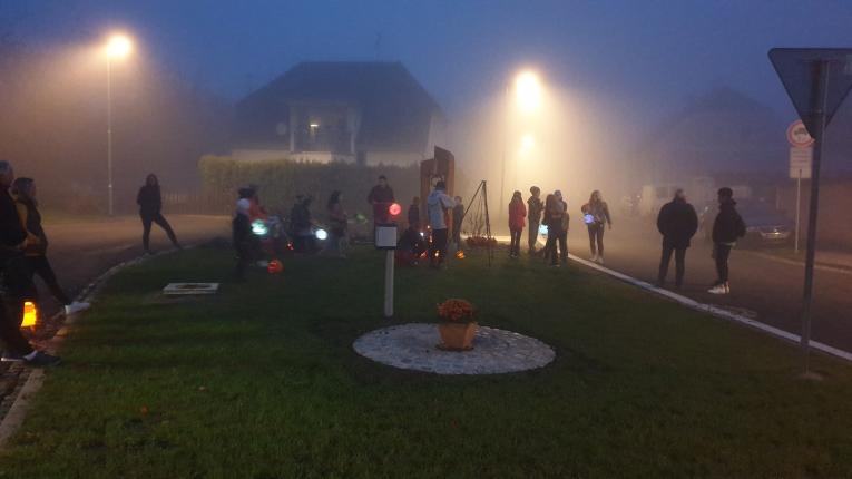 příprava dýní na návsi