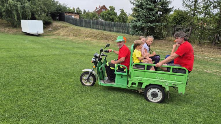 jízda na elektrovozíku