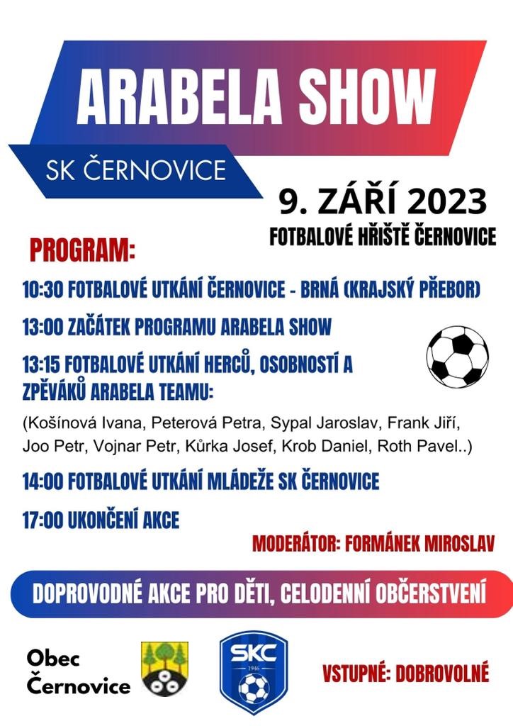 Arabela show 9.9.2023 od 10:30hodin